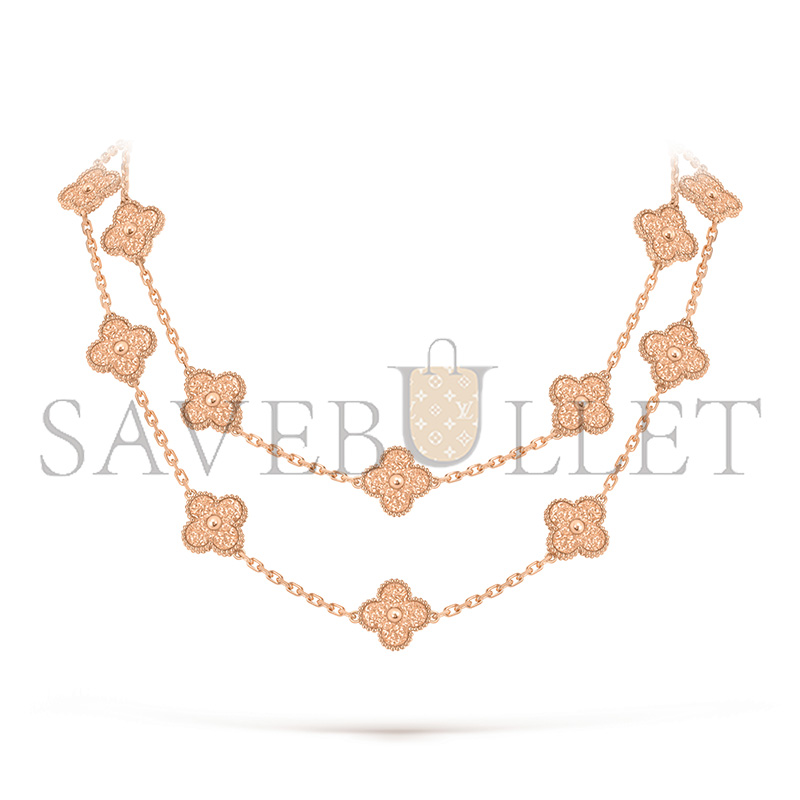 V*n Cl**f arpels vintage alhambra long necklace, 20 motifs vcarn9t000